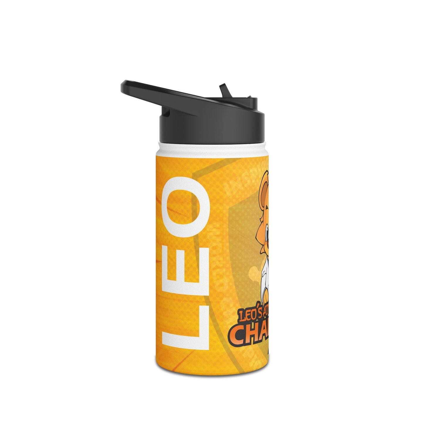 Leo's Stainless Steel Water Bottle, Standard Lid